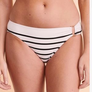 Lauren Ralph Lauren Striped Side-Ring Bikini Bottom